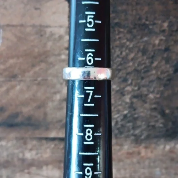 925 FAS Thai Silver Faith Love Hope Inscribed Band - Picture 5 of 7